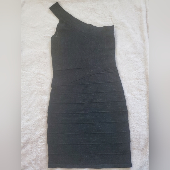 Fora  Black One Shoulder Short Dress Size  Small - Picture 4 of 10